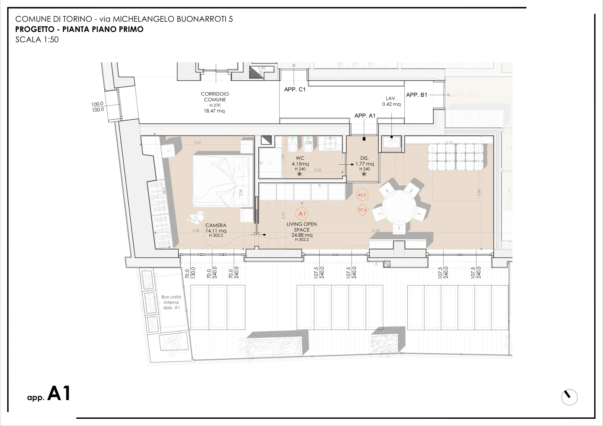 Planimetria appartamento A1